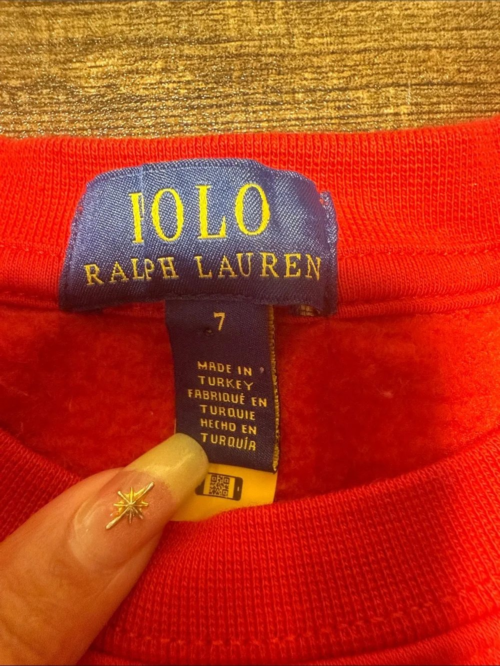 Ralph Lauren Red Polo Bear Crewneck Sweater
